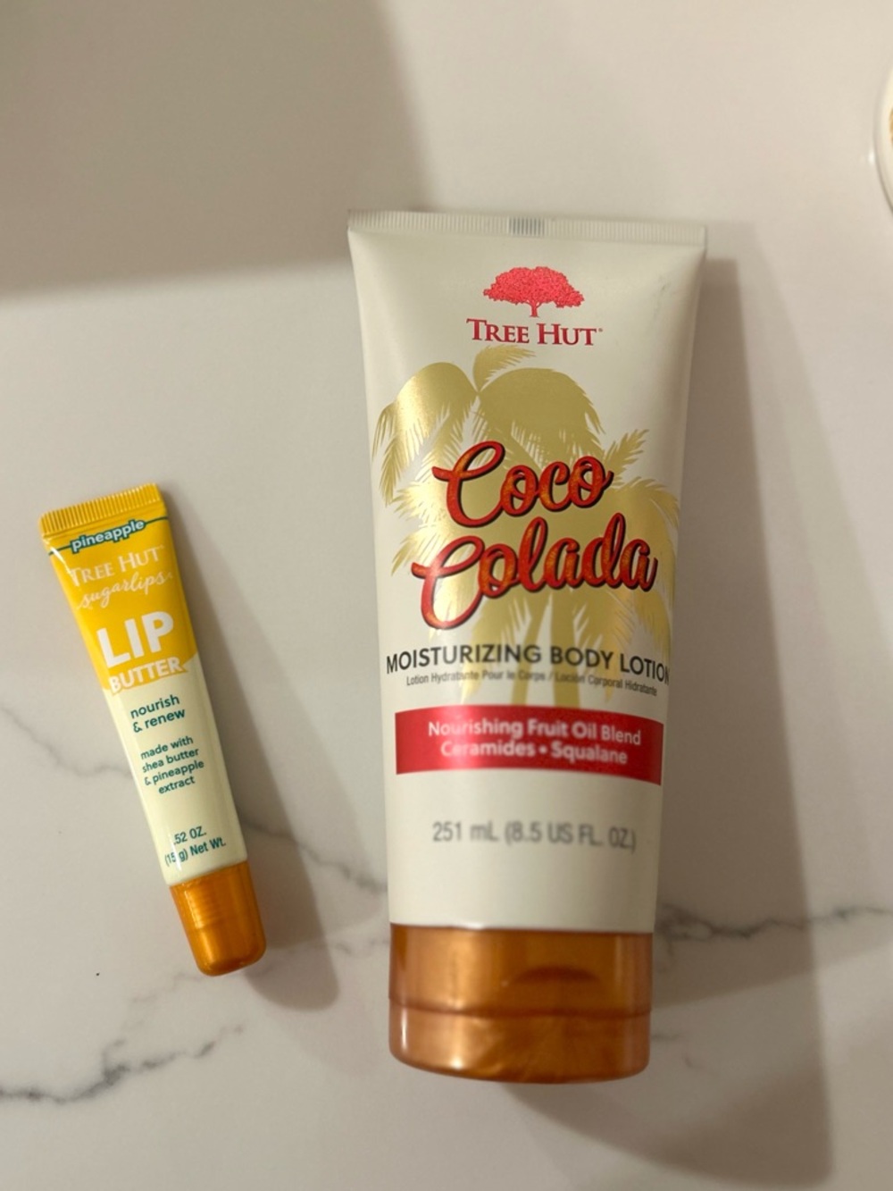 Tree Hut Coco Colada Moisturizing Body Lotion & Pineapple Sugarlips Lip Butter